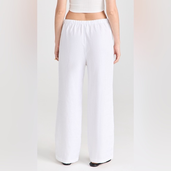 Reformation Olina Linen Pant In White, brand new, never worn, no flaws. - Picture 3 of 16